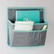 mDesign Hanging Office Cubicle Storage Organizer, 2 Pocket